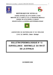 thumbnail of Bulletin Epidémiologique N°13 2005-2007