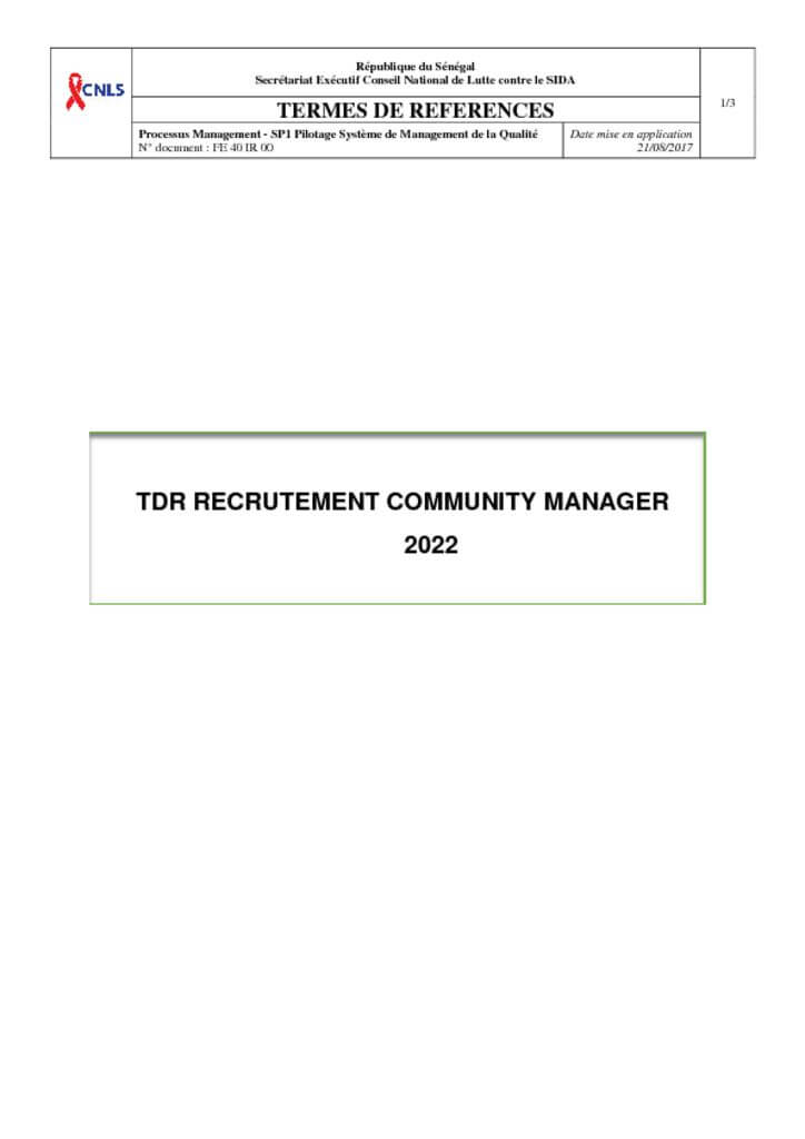 thumbnail of TDR COMMUNITY MANAGER