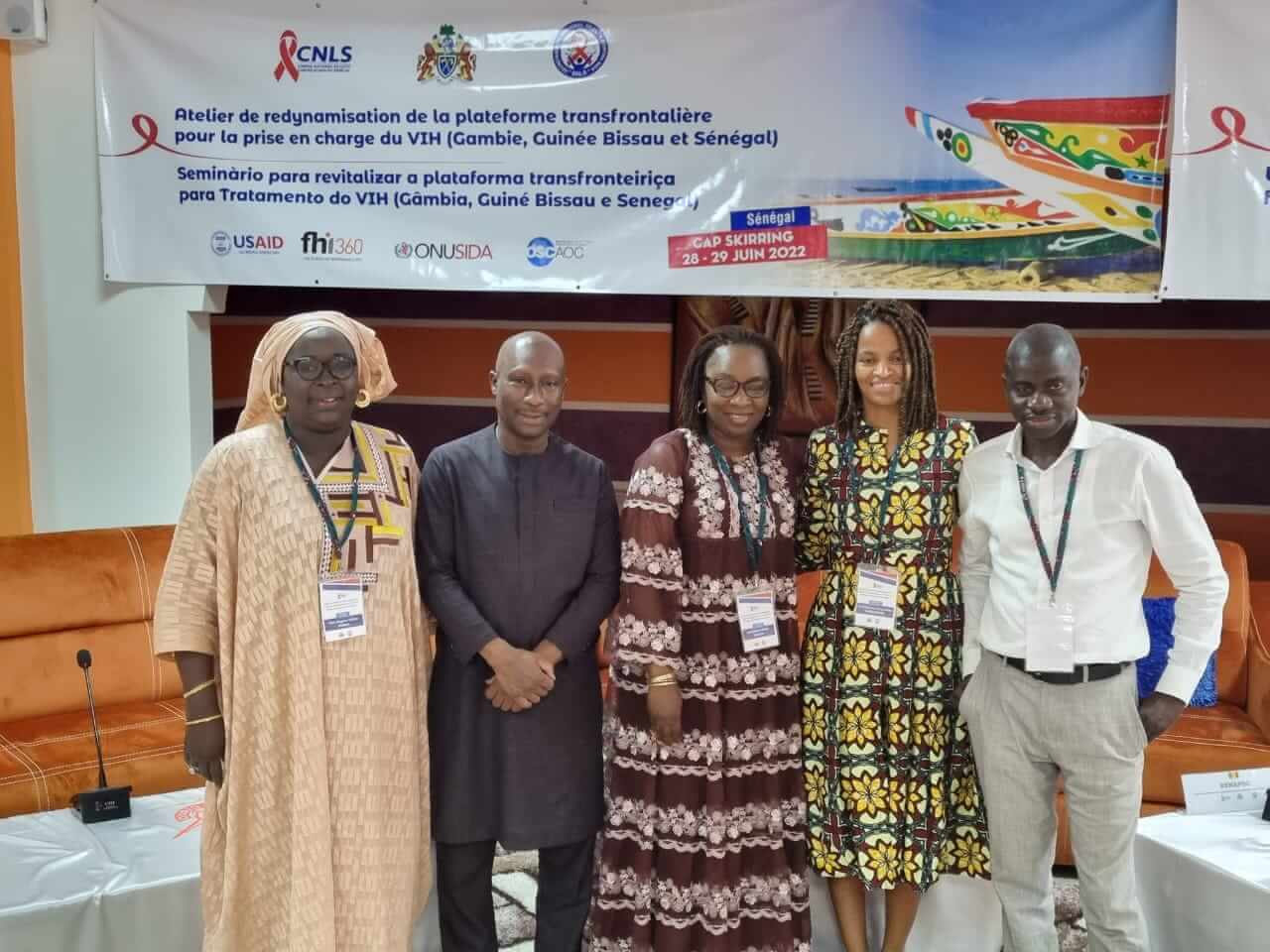 ANCS,Onusida;CNLS(Sénégal)SNLS(Guinée-Bissau)NAS(Gambie)représentés par leurs différentss